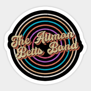 vintage circle line color The Allman Betts Band Sticker